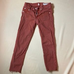 Rag & bone rust cropped legging Jean